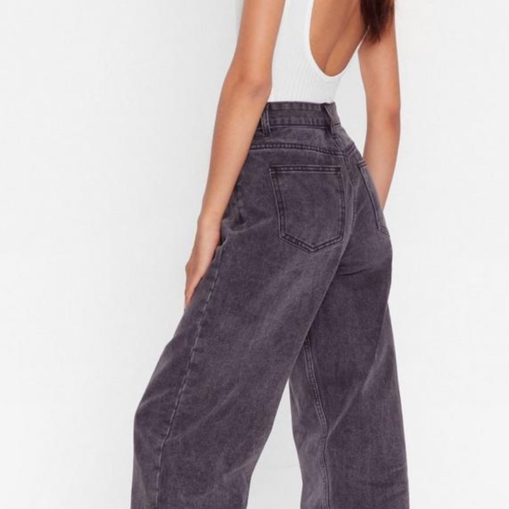 SOLD nasty gal oversized denim, never worn size 8